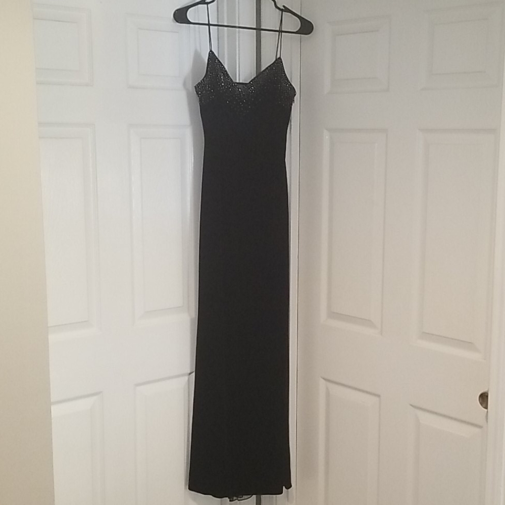 Black velvet formal dress size 11/12